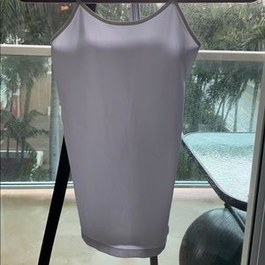 white stretchy tank top